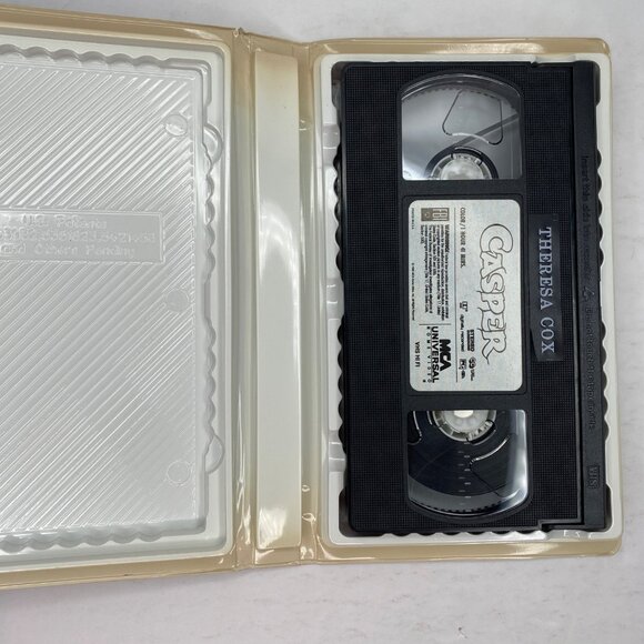 Vintage Casper VHS Tape Plastic Clamshell Case Bill Pullman Ricci Family film - Picture 5 of 10